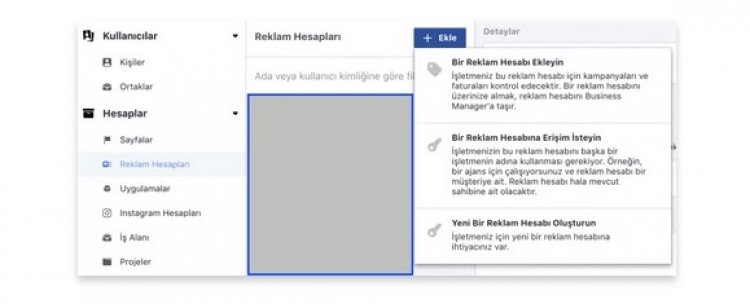Facebook Reklam hesabı oluşturma