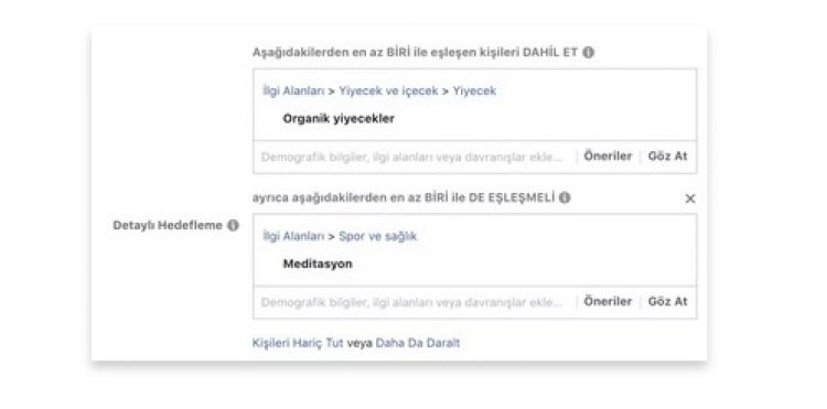 instagram hedef kitleyi daralt