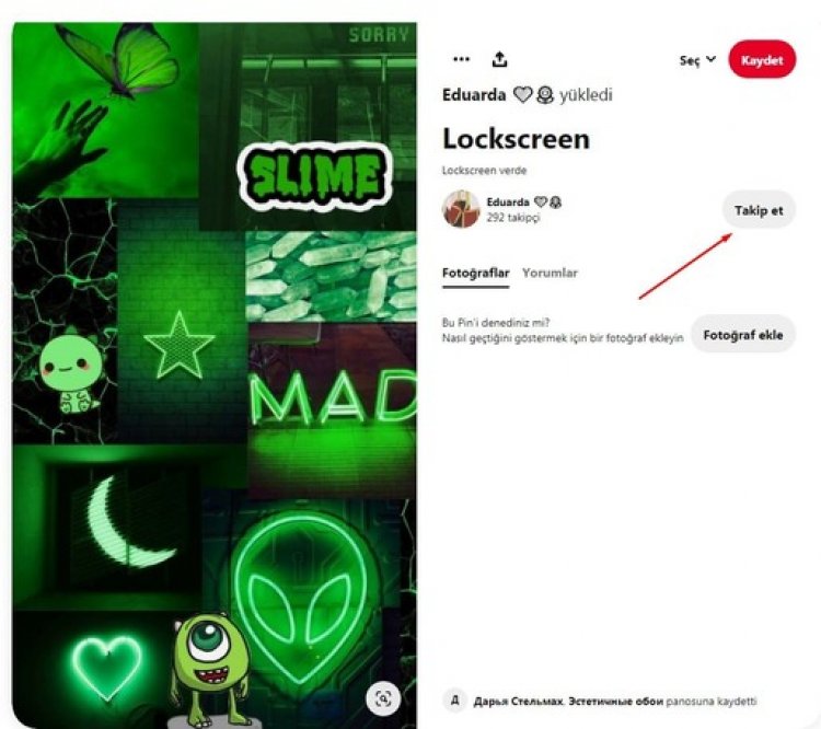 pinterest takip et